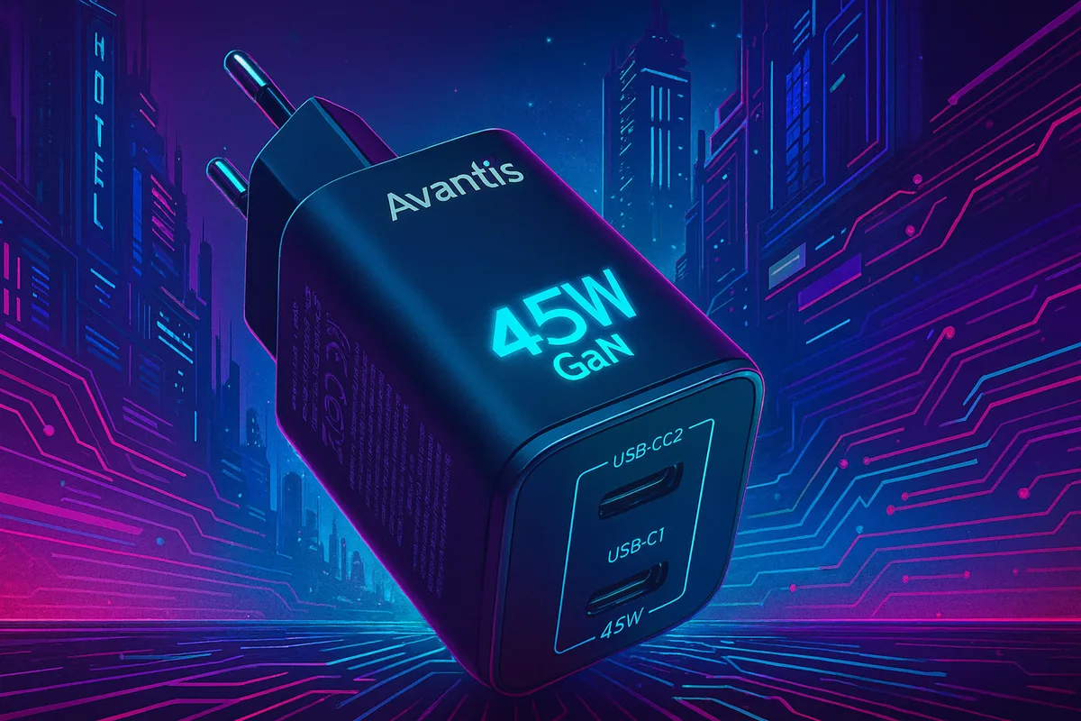 Avantis GaN 45Вт: купити зарядку для iPhone 17 на Mobilsab