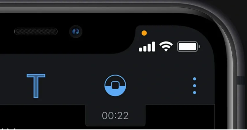 На iPhone горить оранжева точка: що це означає і що робити